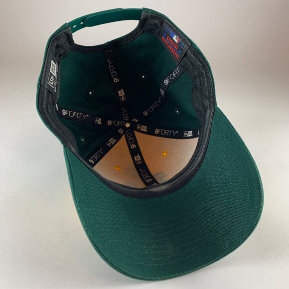 Oakland Athletics MLB Green Gold New Era 9Forty Snapback Adjustable Hat - Picture 4 of 6